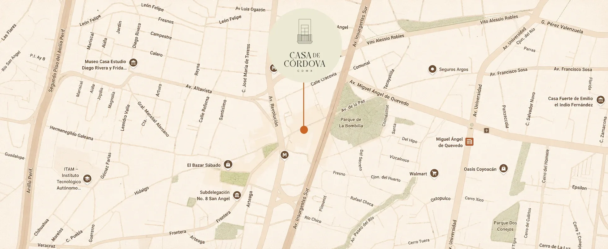 Mapa de Casa de Cordova